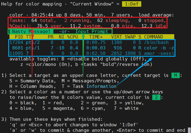 Configure color mapping